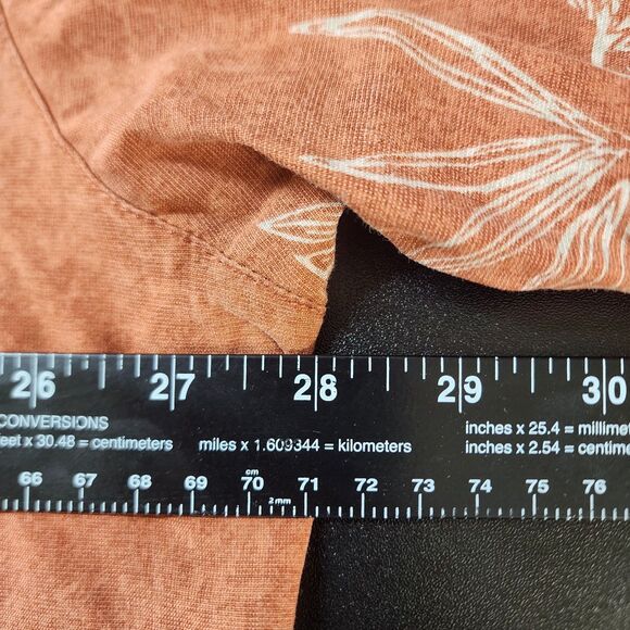 Weekender Silk Blend Hawaiian Shirt Men’s 2XL Brown Palm Leaf Aloha Resort Cruis - Picture 6 of 11